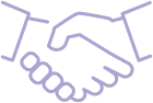 handshake icon for white label voice solutions