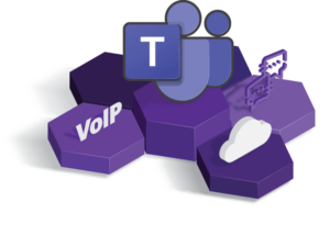 An image of the teams logo on top of tiles that represent how to resell teams voice and white label VoIP.