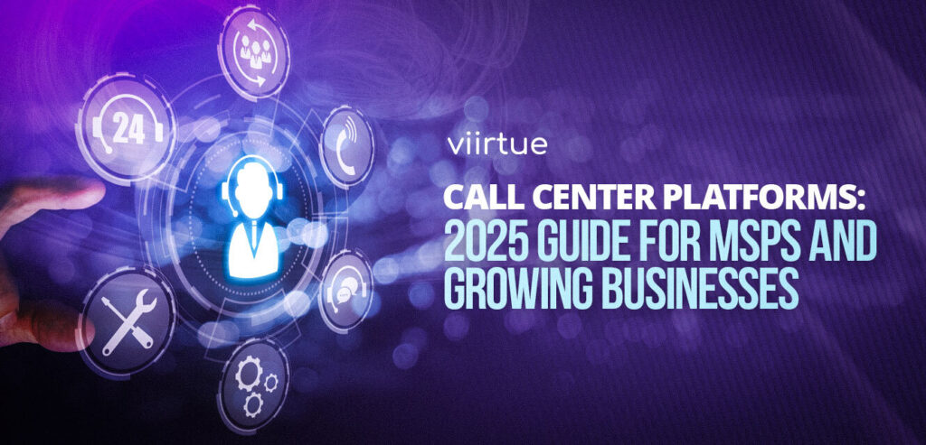 Call Center Platforms: 2025 Guide for MSPs and Growing Businesses Stylized Title Card